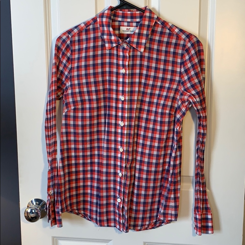 Vineyard Vines Gingham Button Down. - image 1